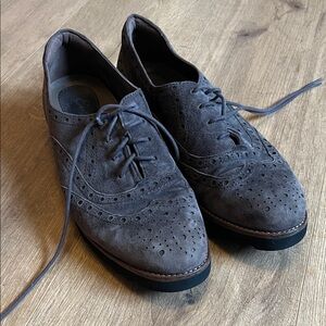 Earthies Men's Slate Grey Oxford Shoes